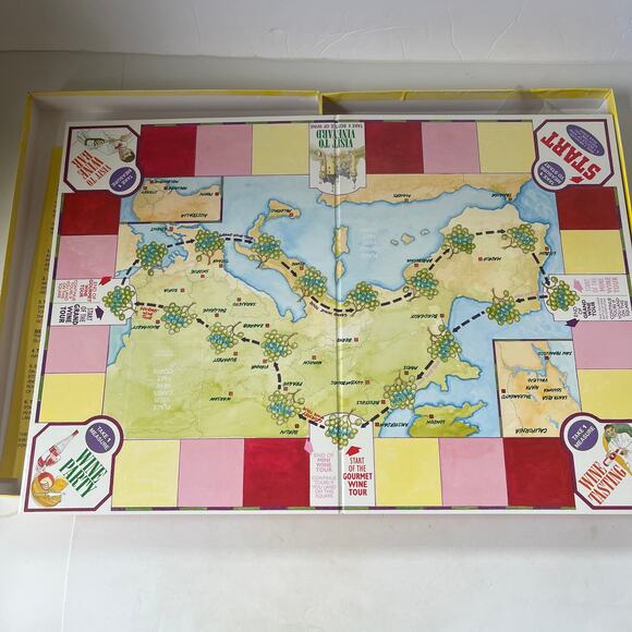 Vintage 90 The Wine Game Board Game UK Drinking Game Party Boxer Games Trivia - Picture 5 of 10